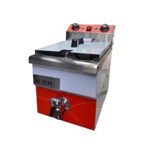 سرخ کن برقی یک لگن ویکتور مدل شیر تخلیه دار